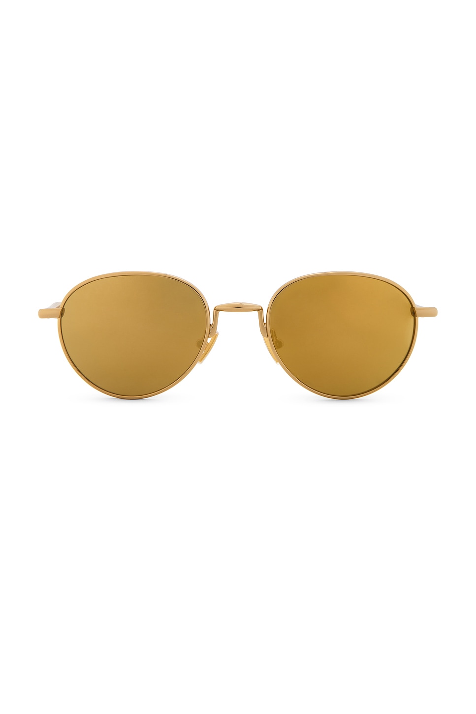 

Круглые солнцезащитные очки Bottega Veneta, gold