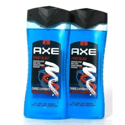 

2 карата 13,5 унций Xl Sport Blast Charge & Hydrate, придающее энергию цитрусовым мытье 3-в-1, Axe