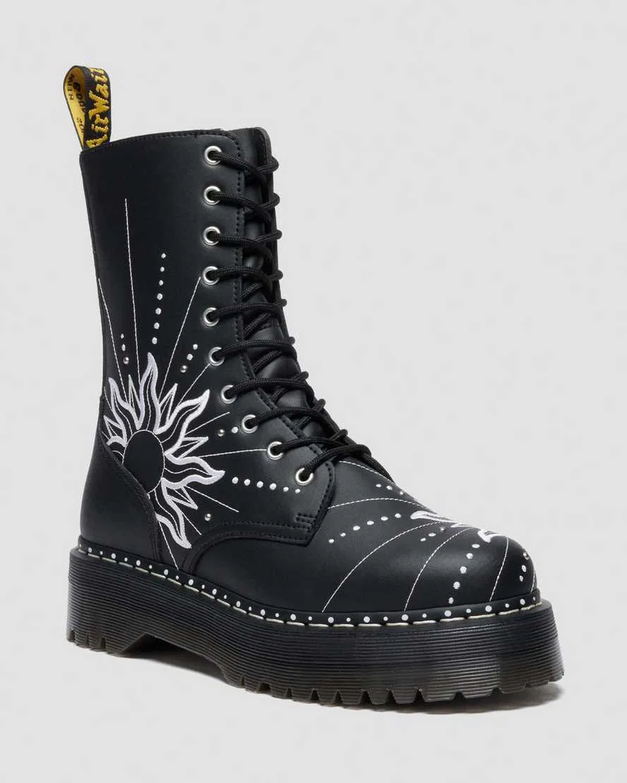 Ботинки на платформе Jadon Hi Solar Flare из переработанной кожи Dr Martens, черный