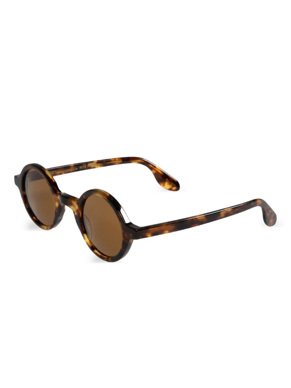 

Солнцезащитные очки в круглой оправе Moscot, коричневый