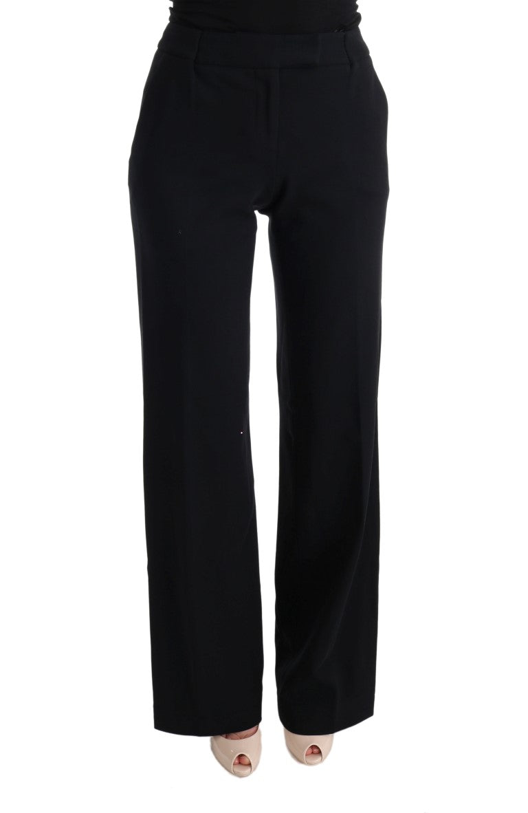 

Ermanno Scervino Шикарные формальные женские брюки Bootcut, черный
