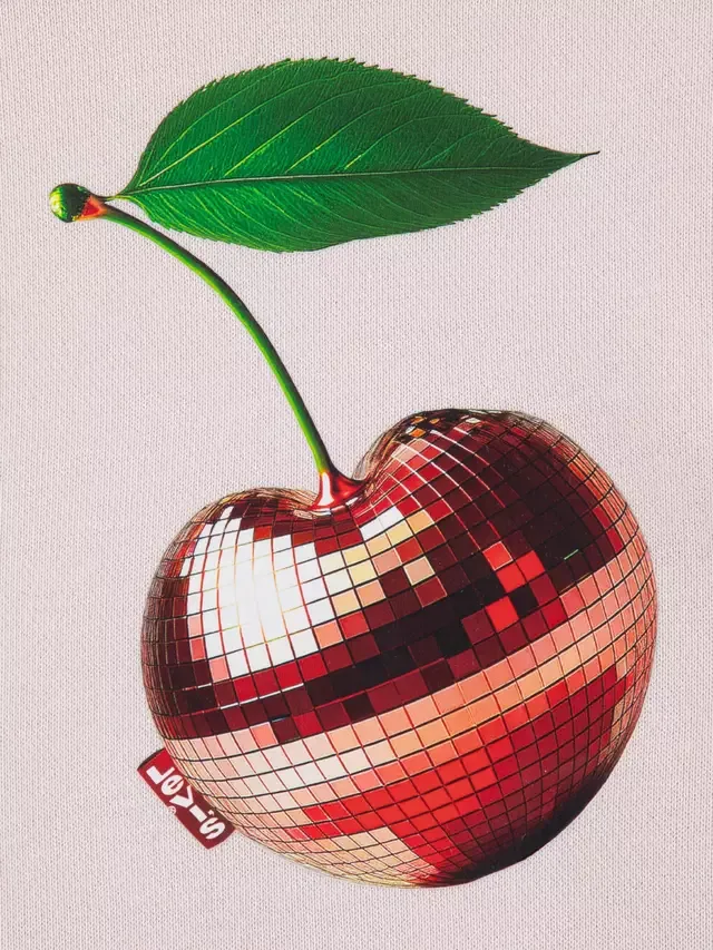 Детская толстовка Disco Cherry, кристально-розовая Levi's — фото 3