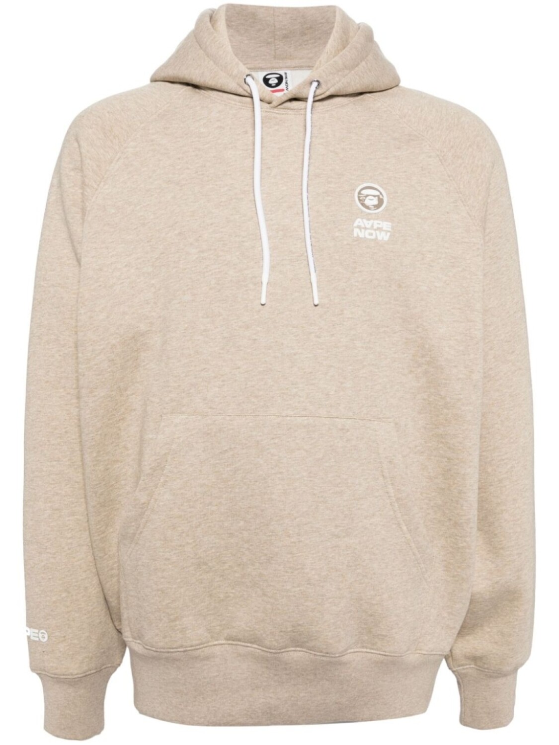 

AAPE BY *A BATHING APE худи с нашивкой-логотипом, серый