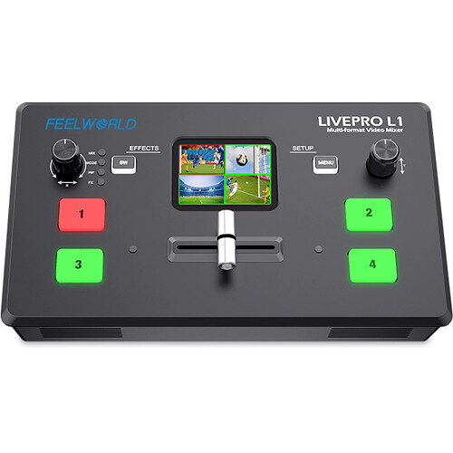 

FeelWorld LIVE PRO L1 V1 Quad HDMI многоформатный микшер-коммутатор с потоковой трансляцией через USB