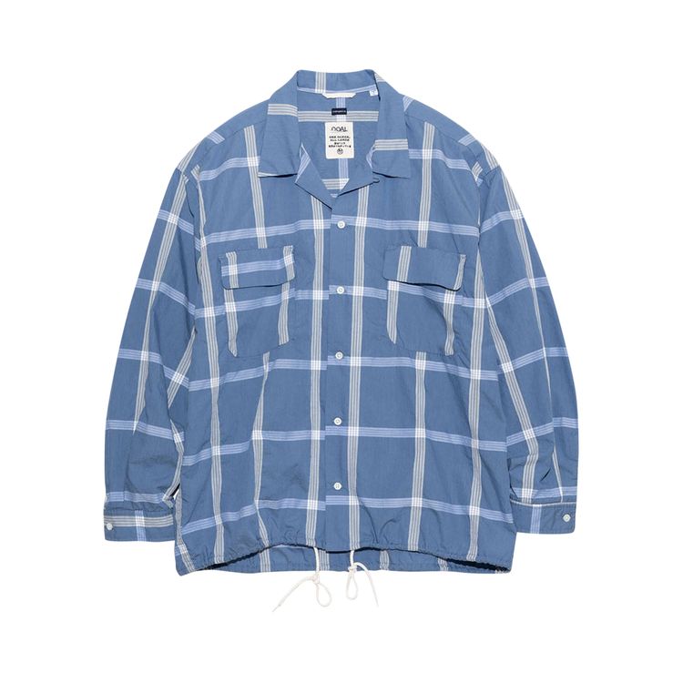 

Рубашка nanamica Palaka Check Shirt 'Blue', синий