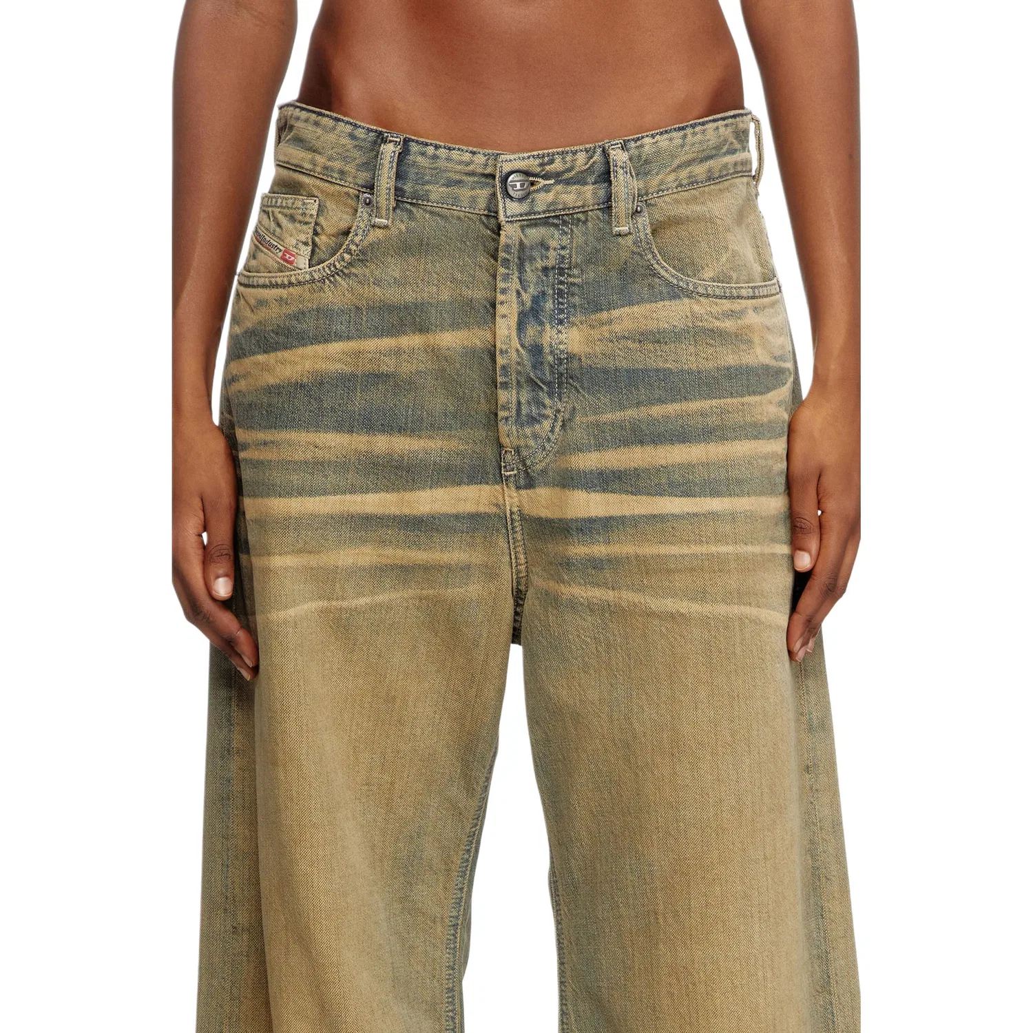 Джинсы Relaxed DIESEL Medium Blue — фото 3