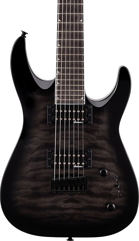 

Электрогитара Jackson JS Dinky Arch Top JS22Q-7 DKA HT 7-String Guitar, Trans Black Burst