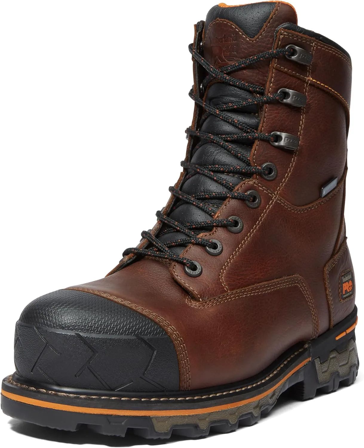 Мужские промышленные ботинки Timberland PRO Boondock 8" с композитным носком, устойчивые к проколам и водонепроницаемые, коричневый — фото 3