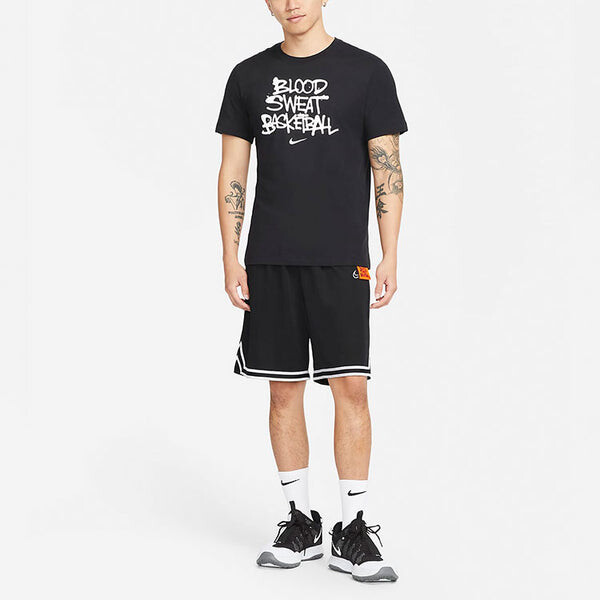 Футболка Nike Alphabet Printing Round Neck Pullover Short Sleeve Black, мультиколор — фото 2