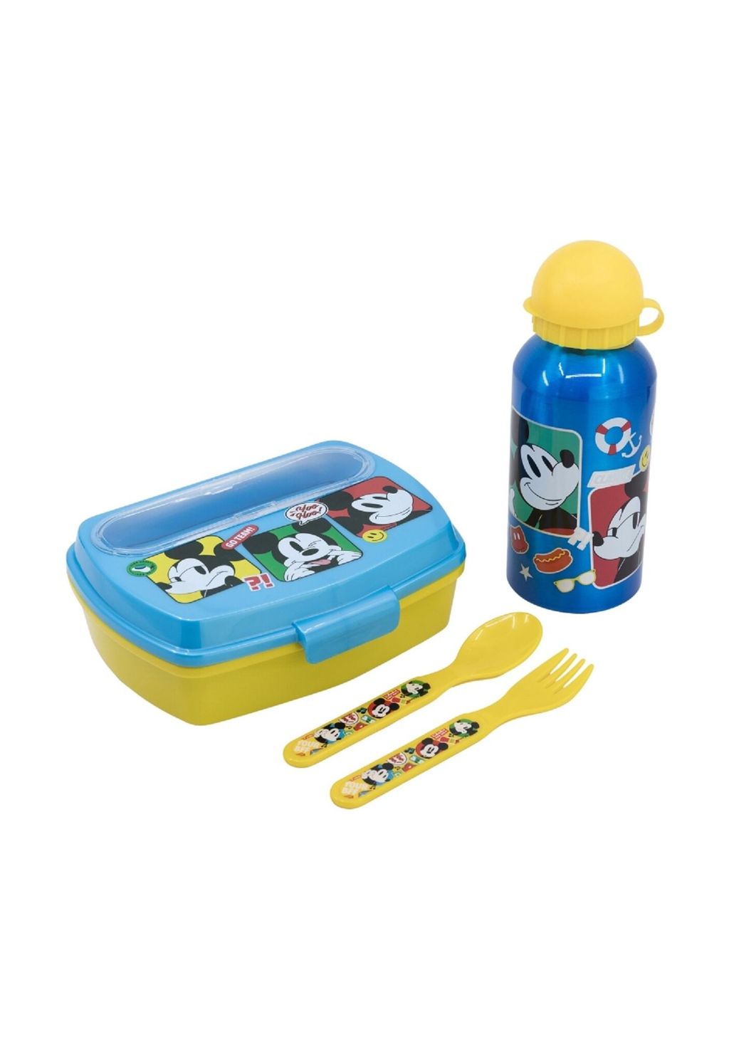 

Набор из 4 предметов Trust the Journey алюминиевая бутылка, ланчбокс и другое Cofi, синий 22,7x7,2x20,5 см