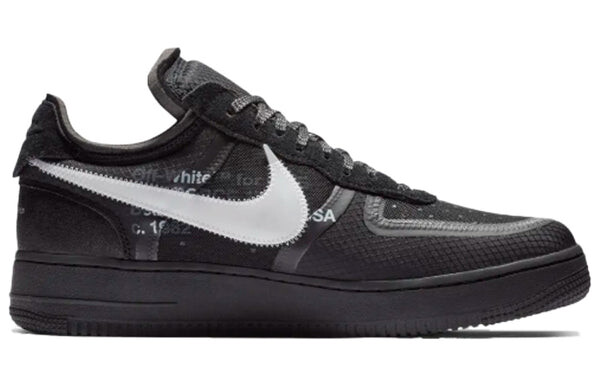 Кроссовки x off white air force 1 low Nike, черный — фото 2
