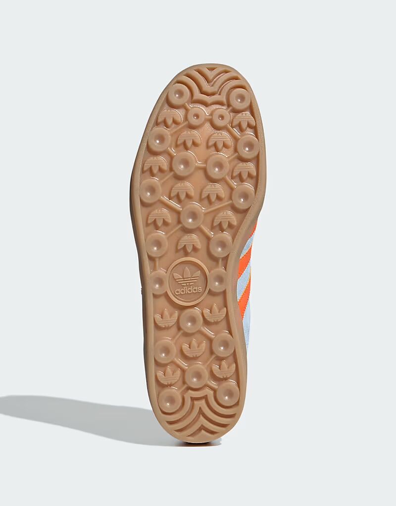 Кроссовки для дома Adidas Originals Gazelle в цвете wonder blue и orange — фото 2