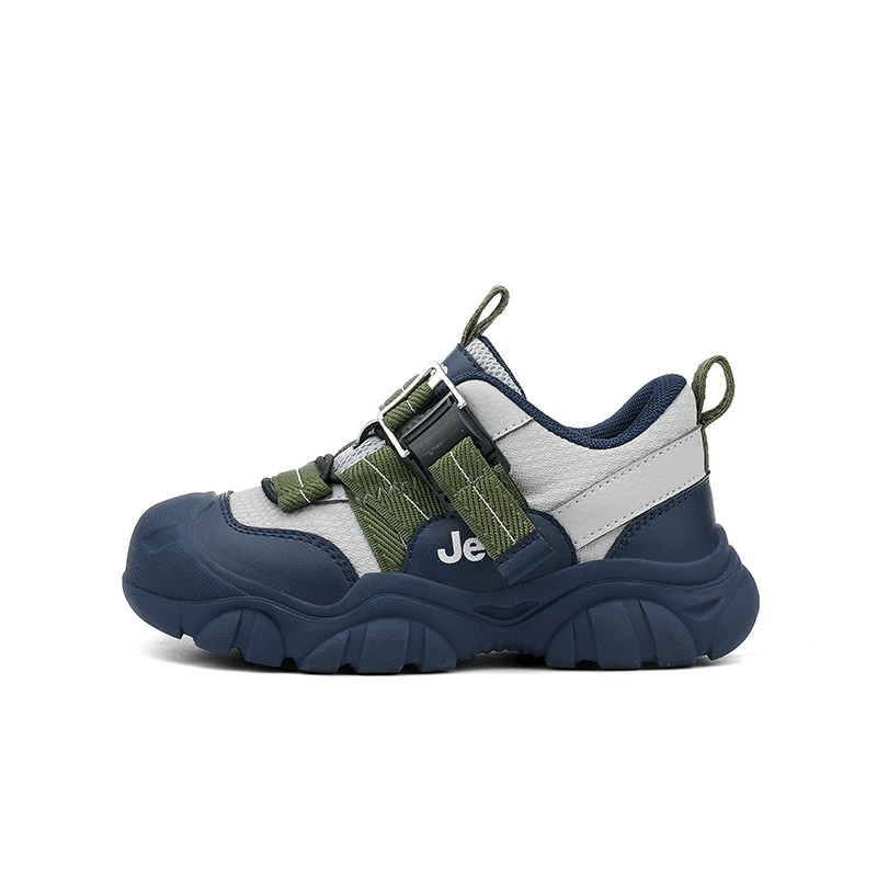 

Jeep Серо-голубые детские низкие повседневные туфли с устойчивостью к истиранию