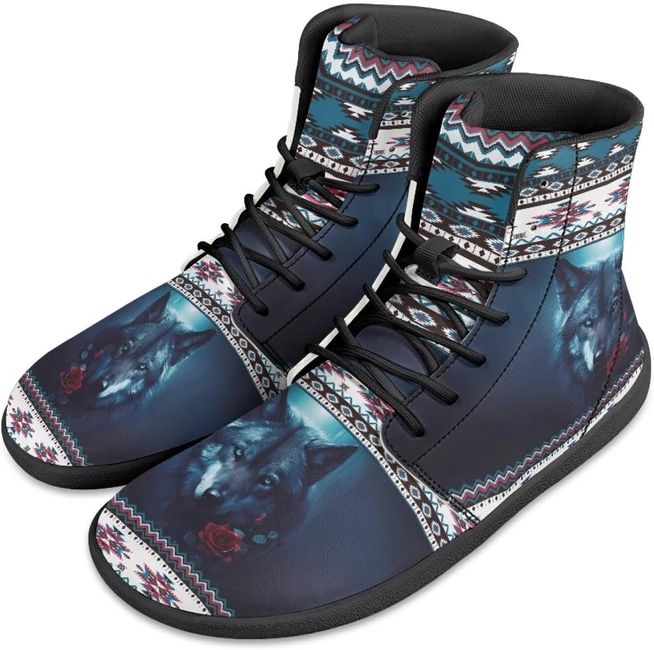 

Мужские походные кроссовки для активного отдыха, спортивные кроссовки для ходьбы и трейлраннинга Pugasmiru, Aztec Wolf Rose