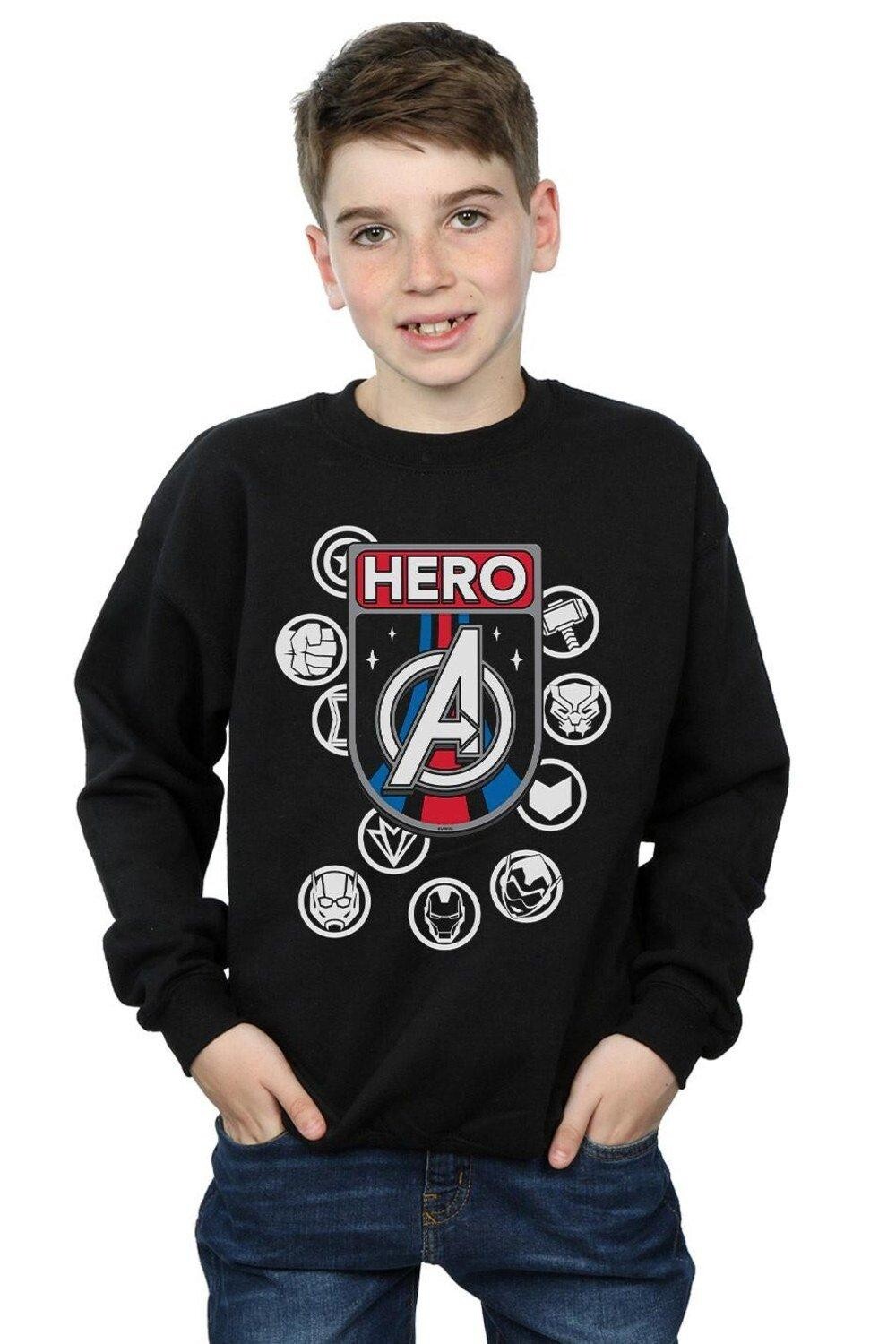 

Толстовка со значком героя Marvel, черный