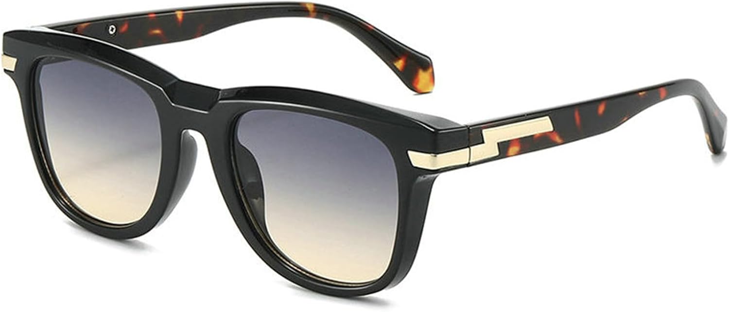 

Классические квадратные солнцезащитные очки Willochra для мужчин и женщин, модные солнцезащитные очки большого размера, стильные дизайнерские очки с градиентным переходом цвета и защитой от УФ-излучения UV400, C6