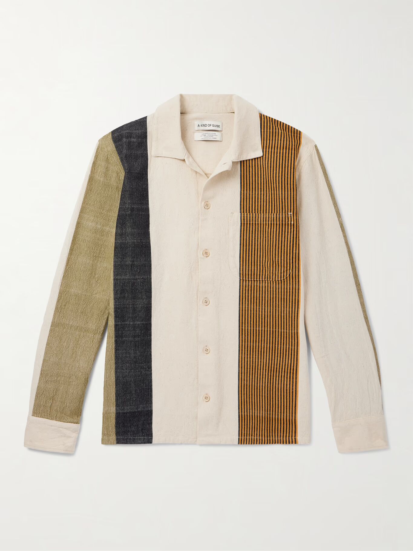 

Рубашка Atrato из хлопкового холста в стиле пэчворк A KIND OF GUISE, коричневый