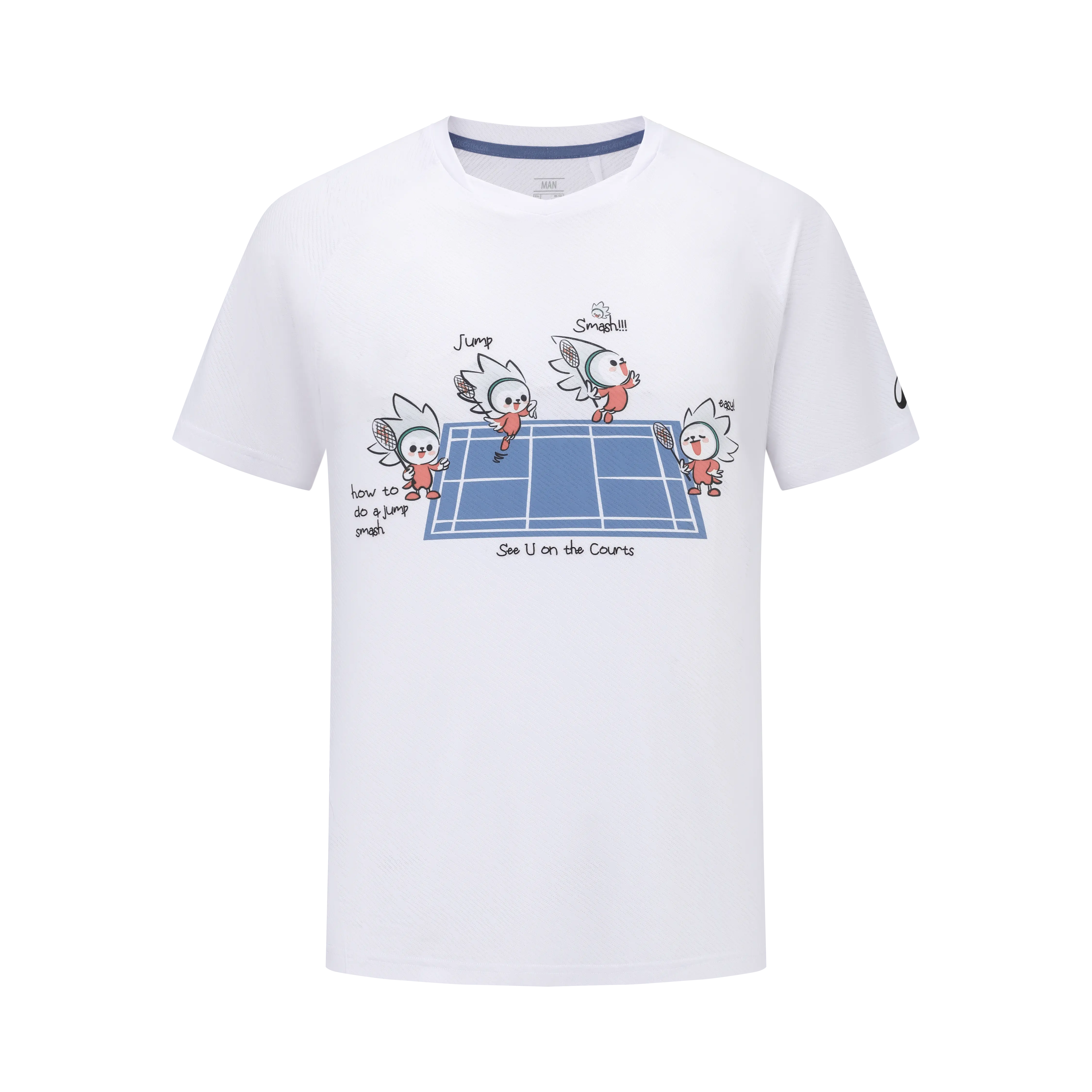 

Мужская футболка для бадминтона Perfly 560 Limited Edition Cartoon Blue