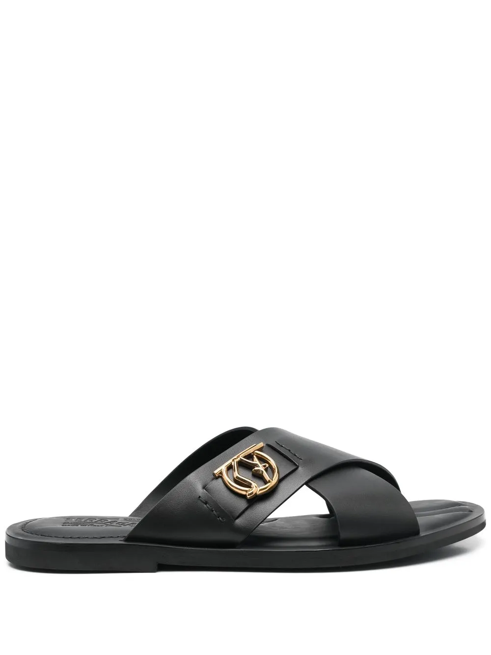 

Сандалии с логотипом Ferragamo, черный