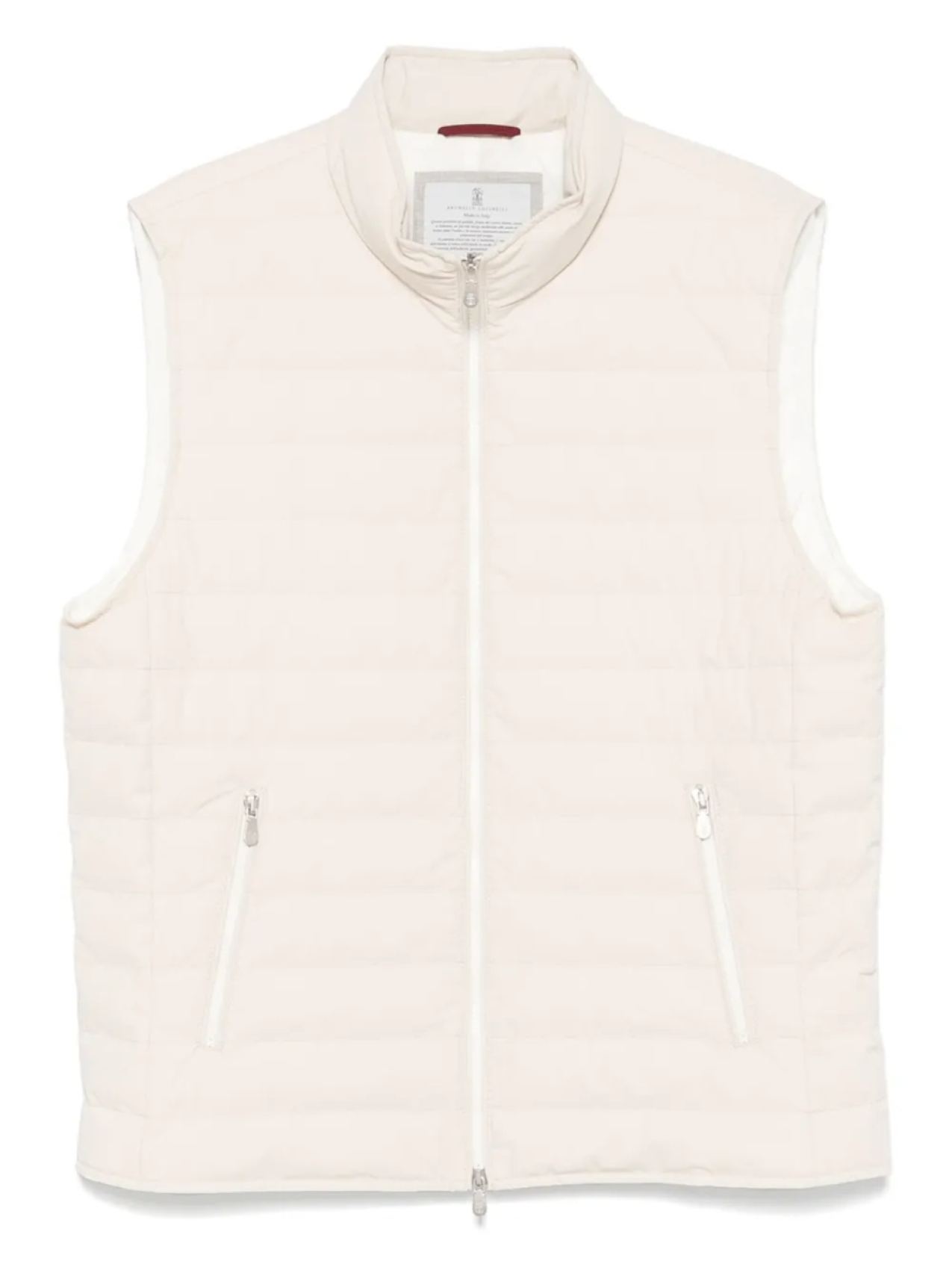 

Стеганый жилет Brunello Cucinelli, нейтральный