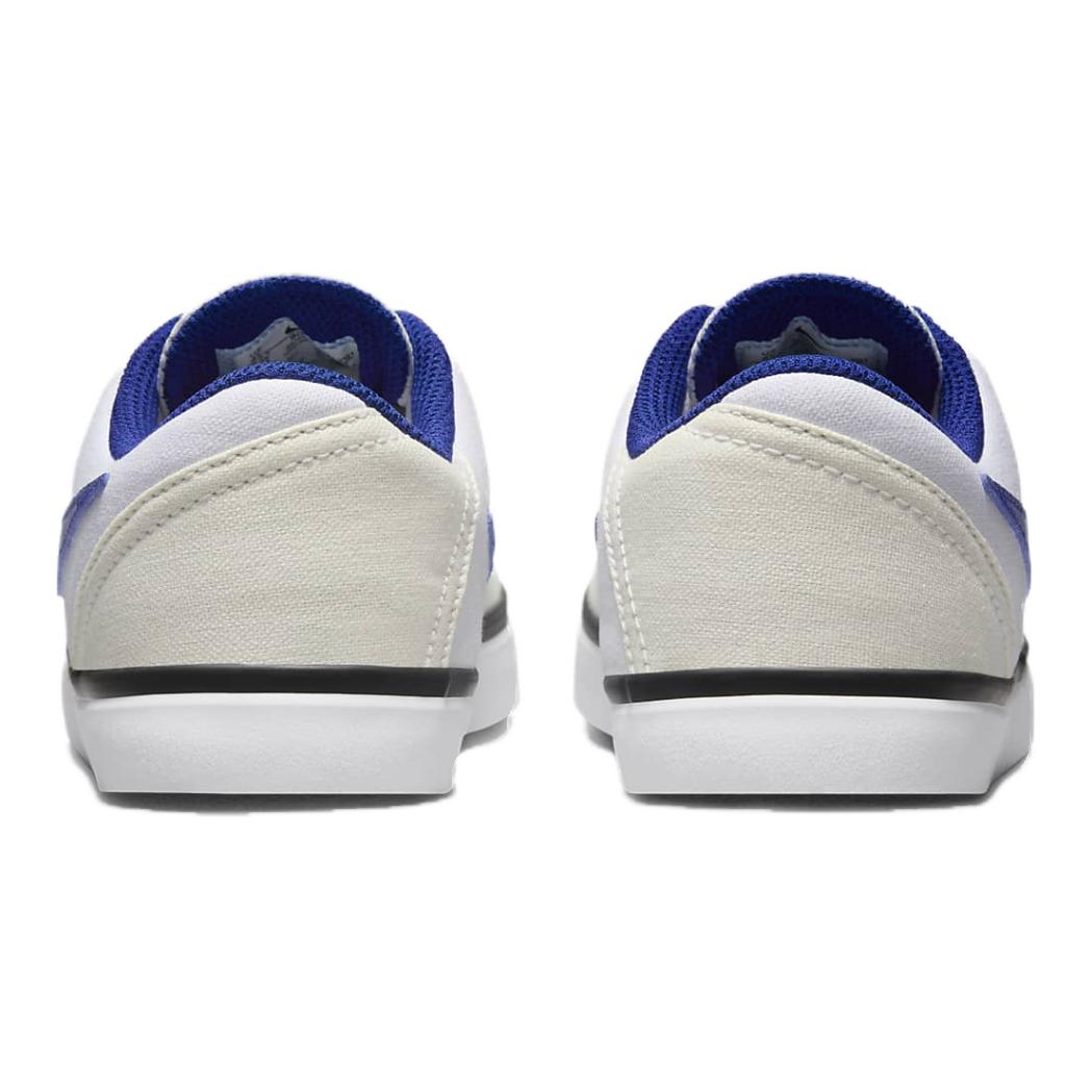 Nike SB Check Абразивоустойчивые Дышащие Низкие Детские Скейтборд Кроссовки Белый Синий, Белый/Пик Уайт/Черный/Темно-Королевский Синий — фото 4