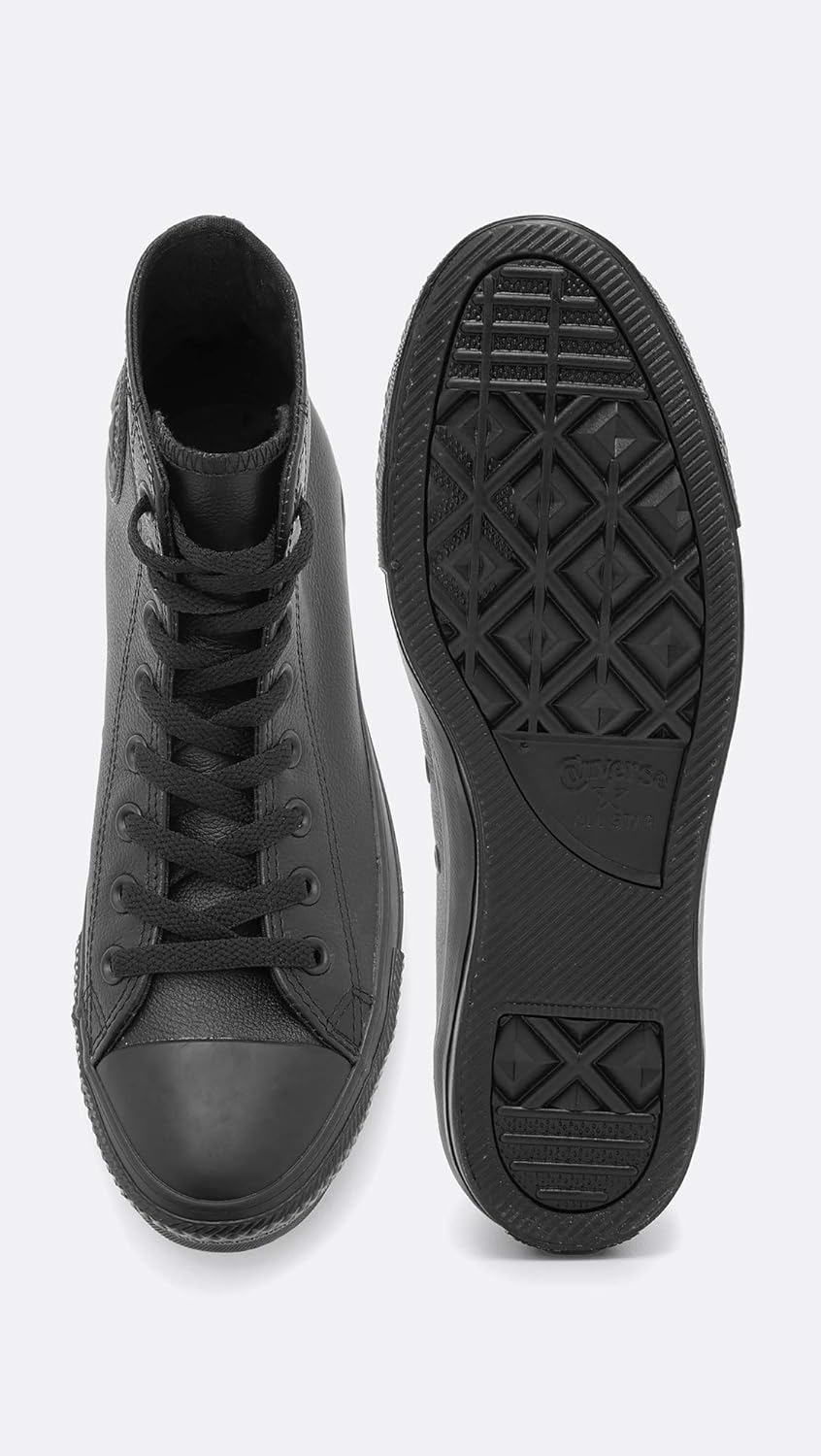 Кроссовки Converse Unisex Adult Chuck Taylor All Star с высоким кожаным верхом, черный — фото 4