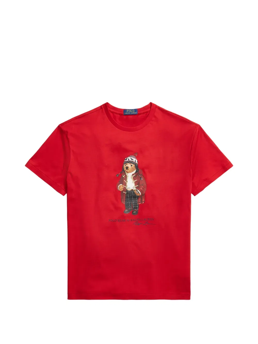 Футболка с медвежьим принтом Polo Ralph Lauren, красный