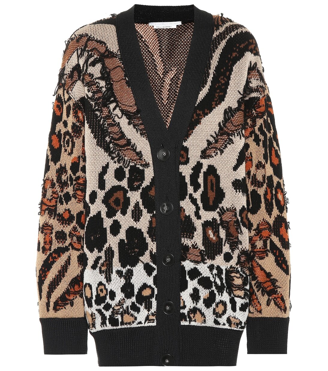 

Кардиган с анималистичным жаккардом Stella McCartney, разноцветный