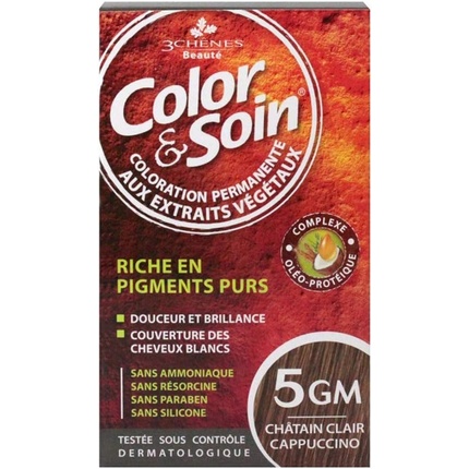 

Les 3 Chenes Color & Soin Стойкая краска для волос, светло-коричневый, 5 г Les 3 Chênes