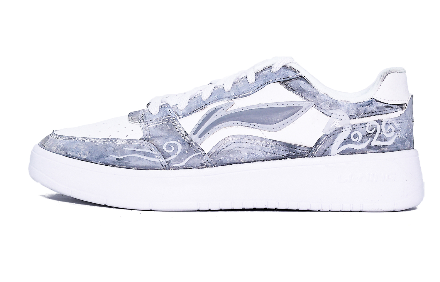 

Li-Ning Li Ning Sycee Slip Resistant Abrasion Resistant Low top Skateboard Shoes мужские серо-белые