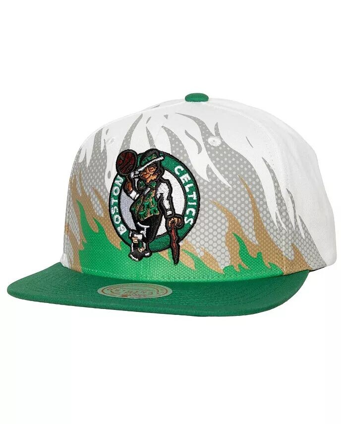 

Мужская белая бейсболка Boston Celtics Hot Fire Snapback Mitchell & Ness