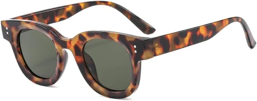 

Солнцезащитные очки с защитой от УФ-излучения UV400 | Синий панк-леопардовый принт | Линзы конфетных цветов для занятий спортом на открытом воздухе и вождения DSVIGF, Leopard Dark Green