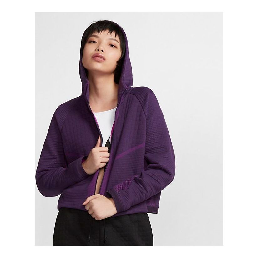 

Худи (WMNS) AS W Nike Sportswear TCH FLC ENG Hoodie FZ GRAND PURPLE