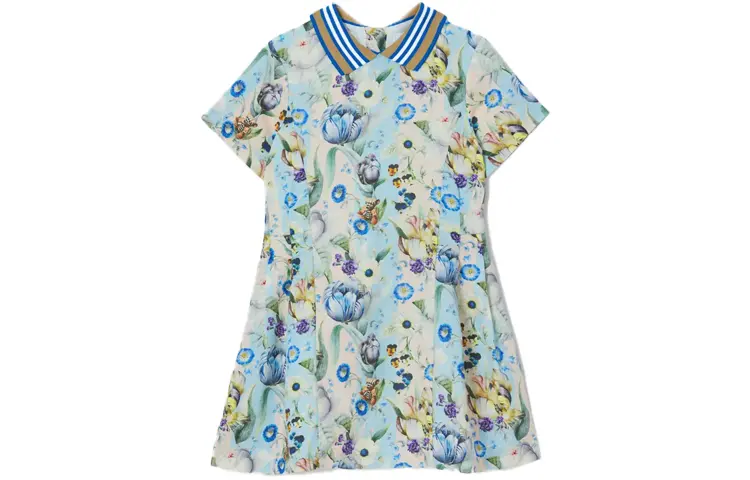 

Детское платье Burberry Kids, цвет Light cream