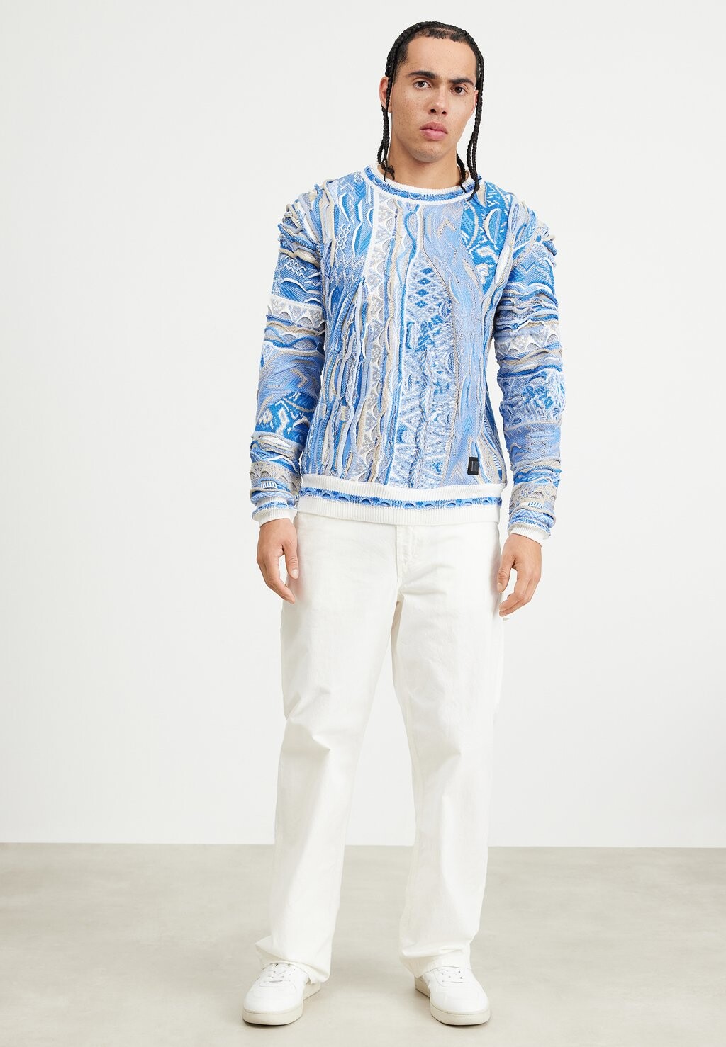 

Свитер Rundhals Unisex Carlo Colucci, цвет white-blue