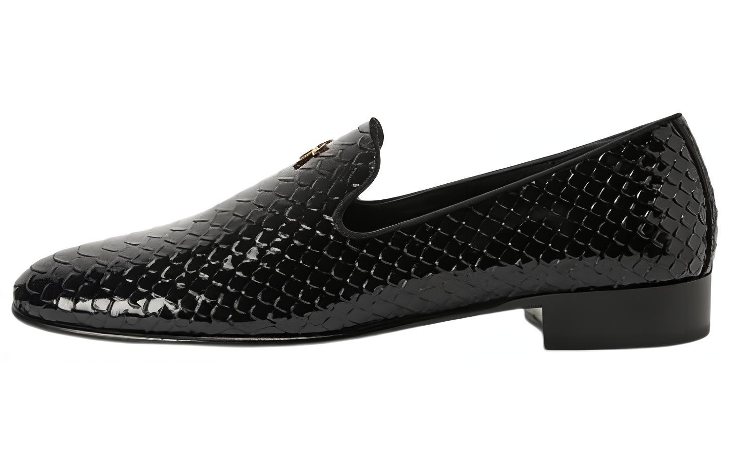 

Лоферы Lewis Pit 15 мм с эффектом змеиной кожи Giuseppe Zanotti, Black