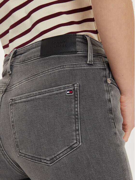 Джинсы скинни Tommy Hilfiger, серый — фото 4