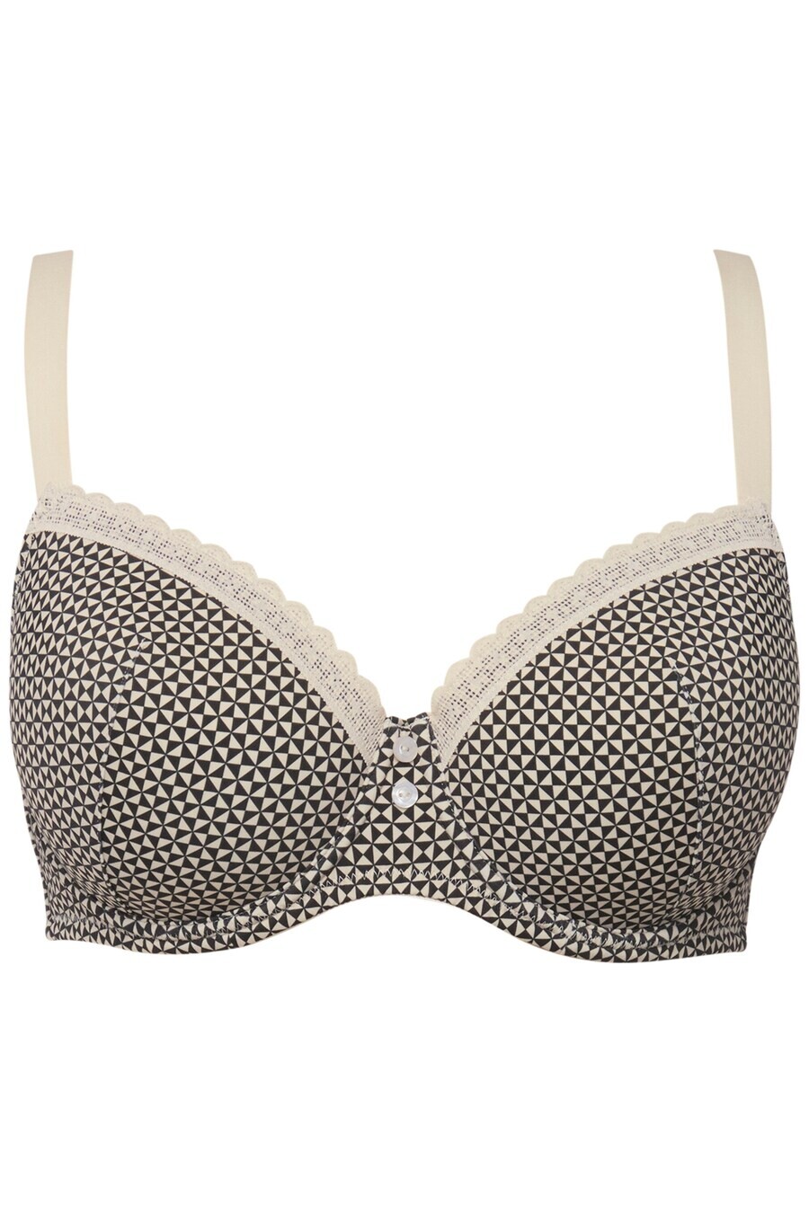 

Бюстгальтер на косточках Ulla Popken T-shirt Bra, бежевый