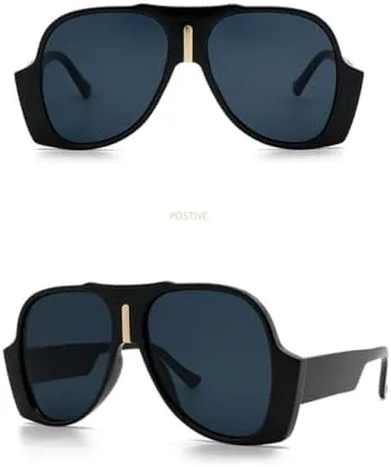 

Уникальные квадратные солнцезащитные очки для мужчин и женщин, винтажные, большие солнцезащитные очки с защитой от УФ-излучения UV400, увеличенного размера MTZJH, Red