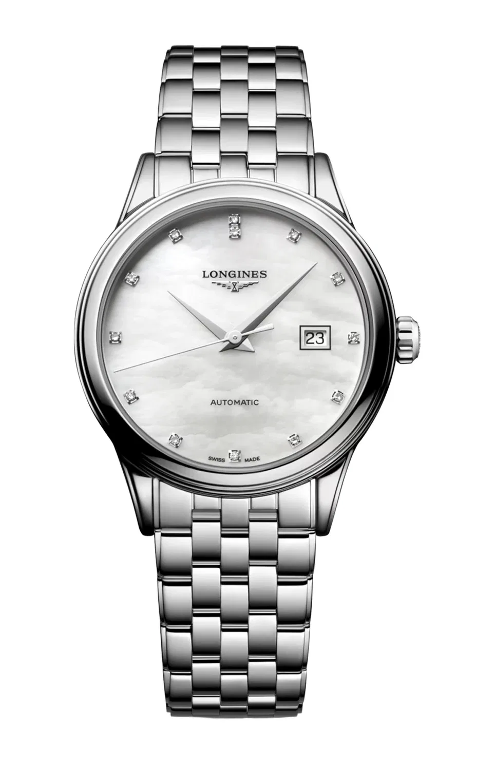 Флагманская классика - L4.374.4.88.6 LONGINES, серебряный