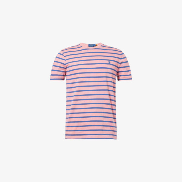 

Препстер полосатая хлопковая футболка Polo Ralph Lauren, мультиколор
