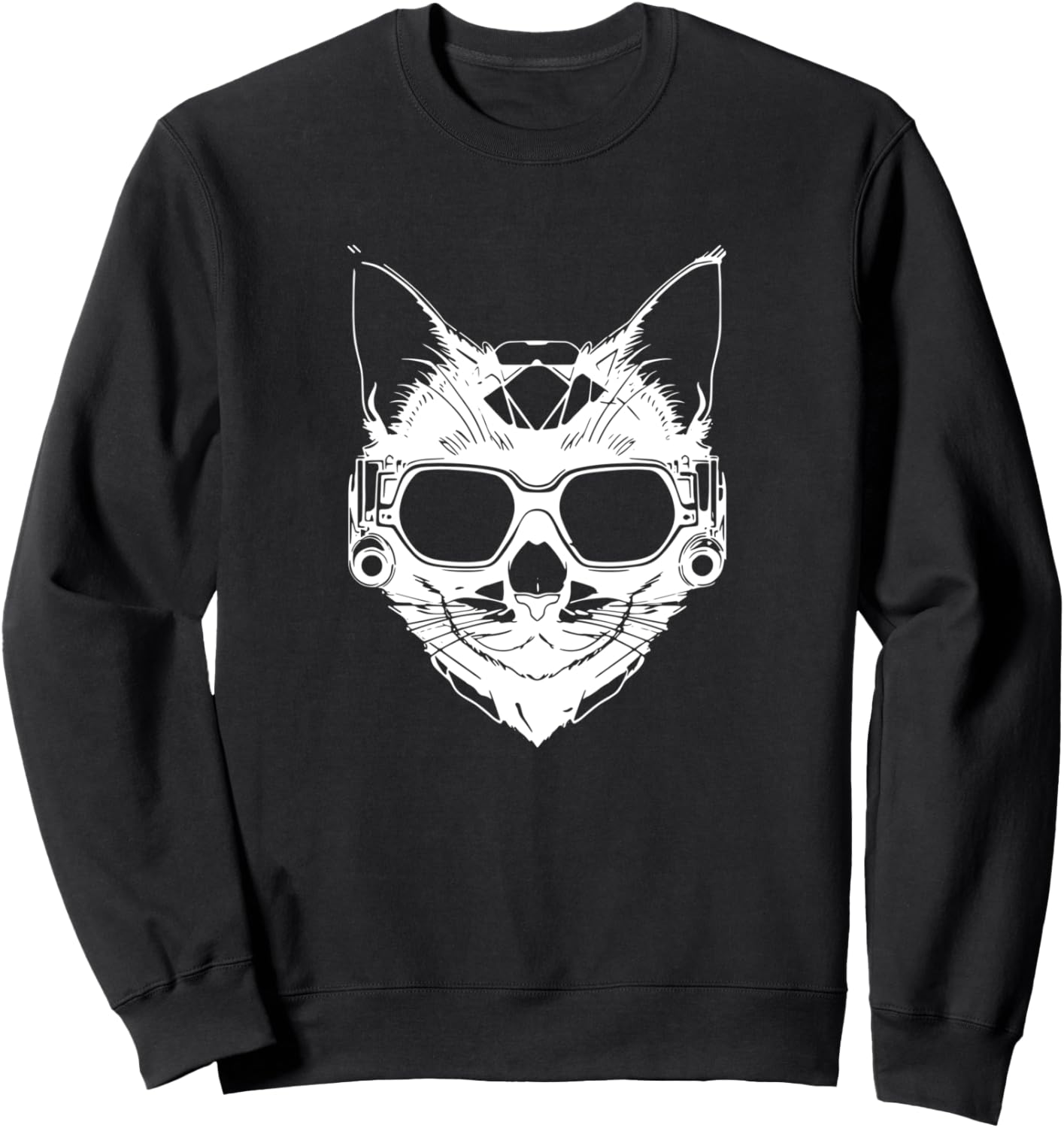 

Толстовка Felis Catus в стиле стимпанк Funny Pet Graphic Tees And Gifts, черный