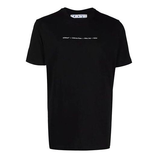 

Футболка fw21 arrow pattern alphabet solid color short sleeve version black Off-White, черный