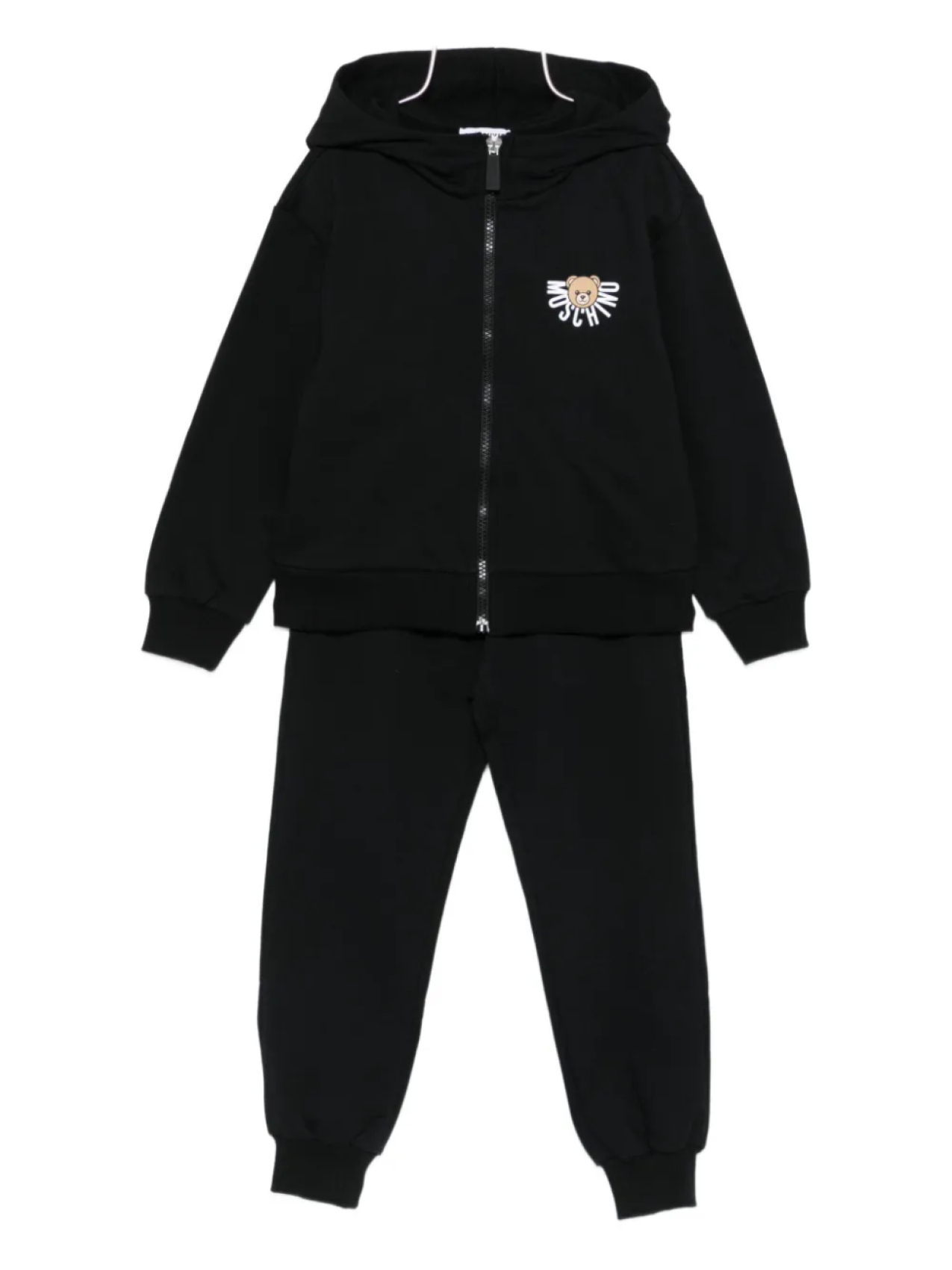 

Moschino Kids спортивный костюм с принтом Тедди, черный