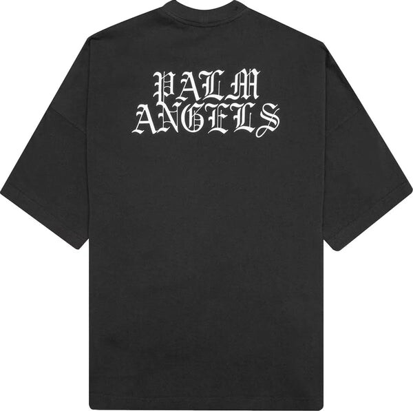 Футболка ss21 burning head loose t-shirt 'black yellow' Palm Angels, черный — фото 2
