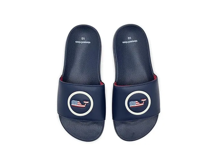 Сандалии с принтом Whale Dot Vineyard Vines Kids, Nautical Navy — фото 3