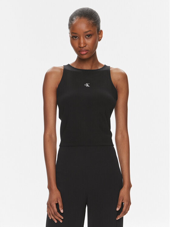 

Топ приталенного кроя Calvin Klein, черный