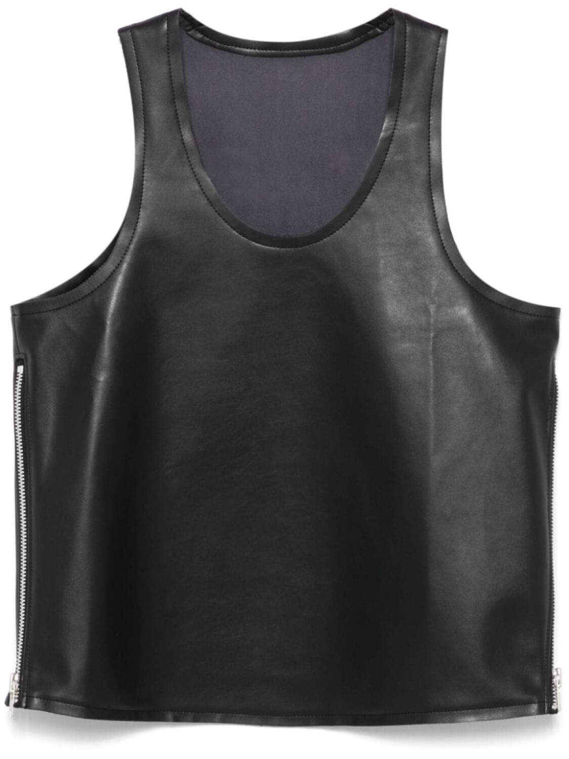 

Comme Des Garçons майка из искусственной кожи, черный