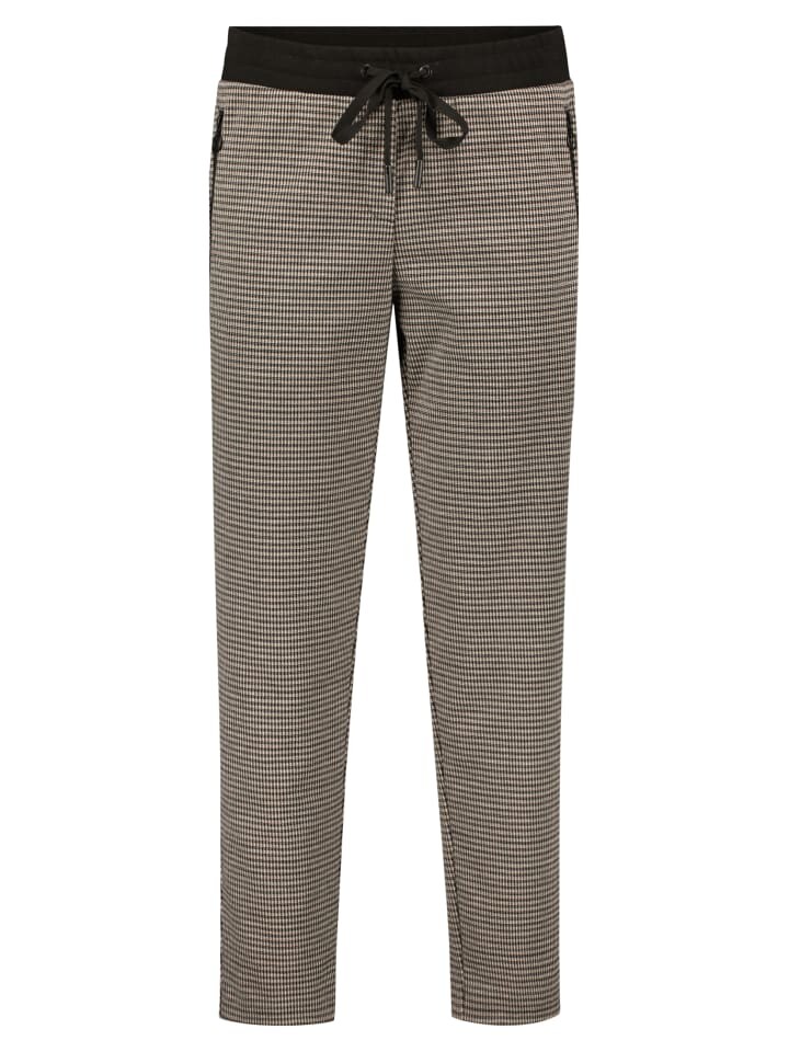 

Тканевые брюки BETTY & CO Schlupfhose mit Reißverschlusstaschen, цвет Black-Nature