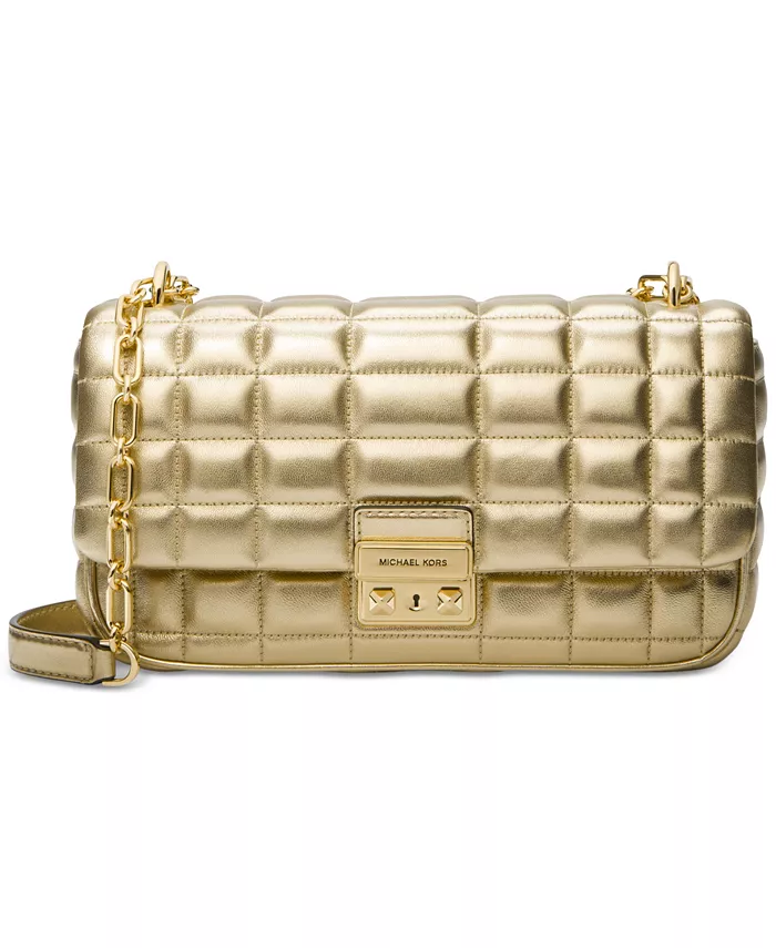 

Сумка-трансформер Tribeca Large Convertible Chain через плечо Michael Kors, золотой